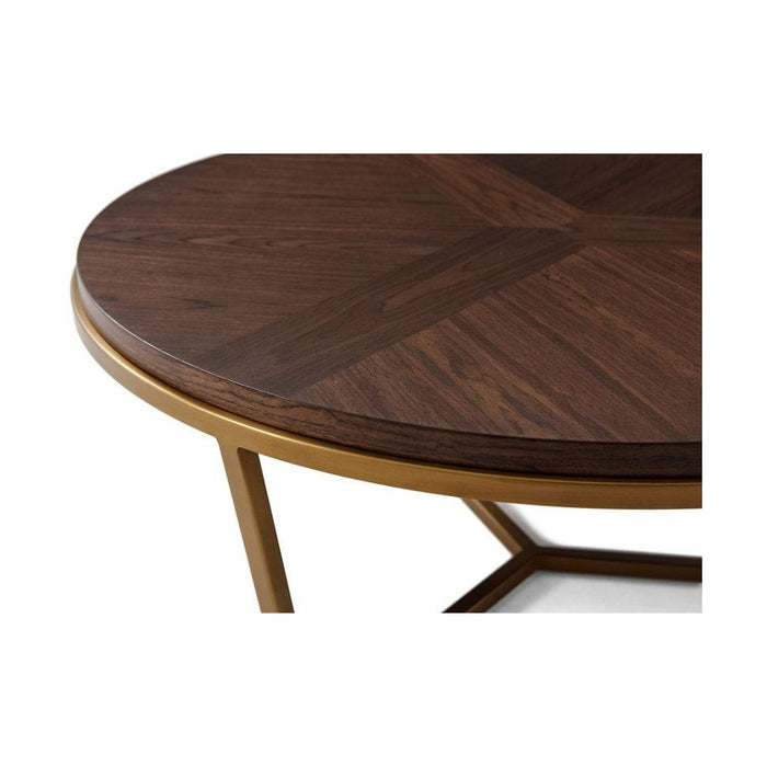 Theodore Alexander TA Studio Small Fisher Round Cocktail Table