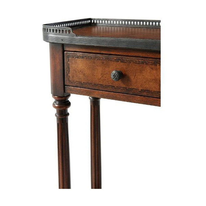 Theodore Alexander The Louis XVI Leather Console Table