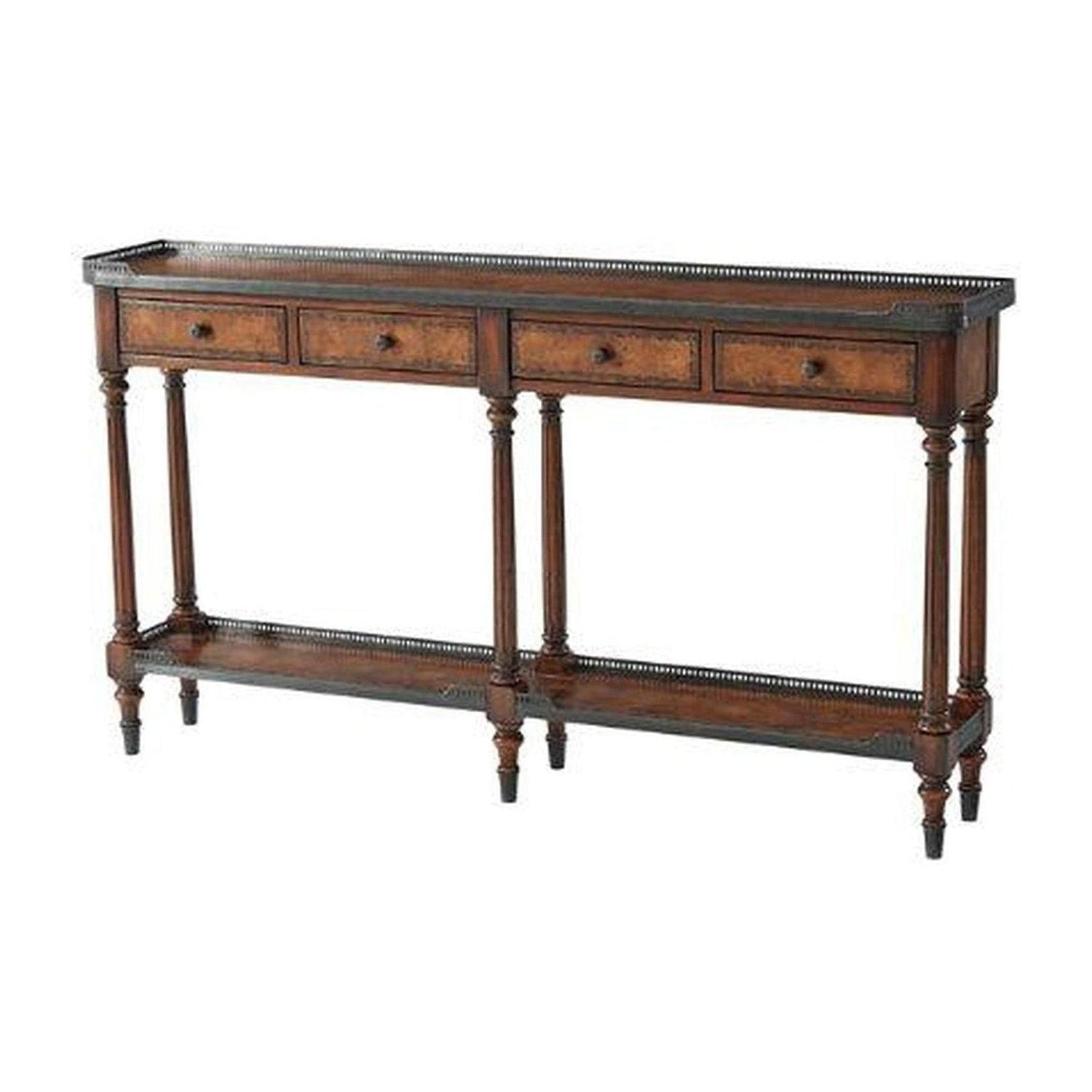 Theodore Alexander The Louis XVI Leather Console Table