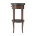 Theodore Alexander Walnut Circle Accent Table