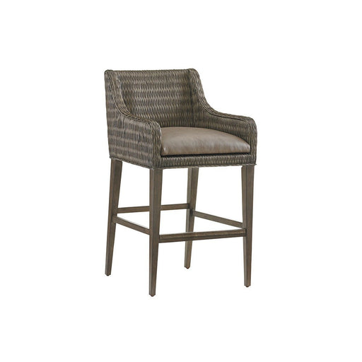 Tommy Bahama Home Cypress Point Turner Woven Bar Stool Customizable