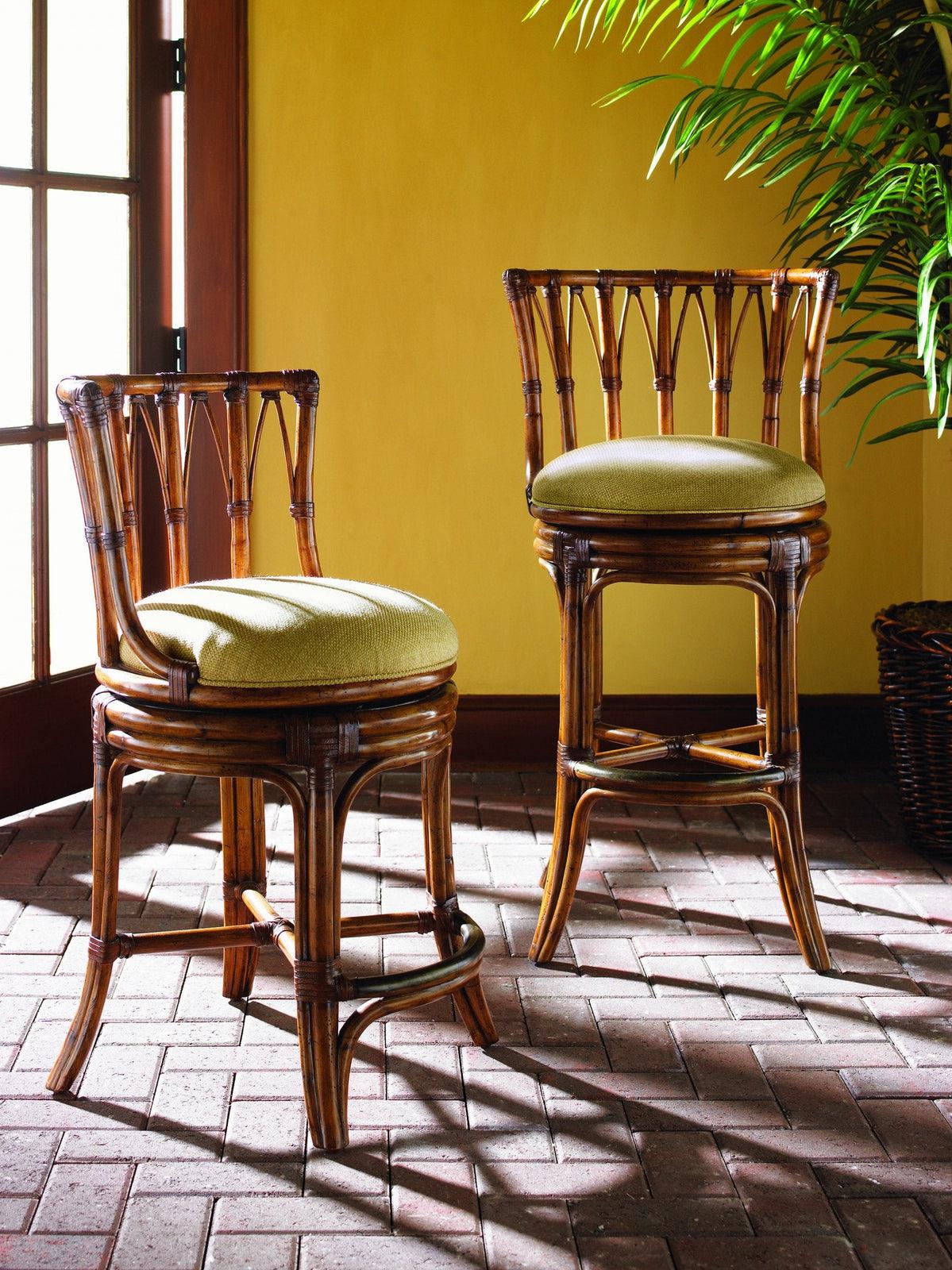 Tommy Bahama Home Island Estate South Beach Swivel Counter Stool Customizable