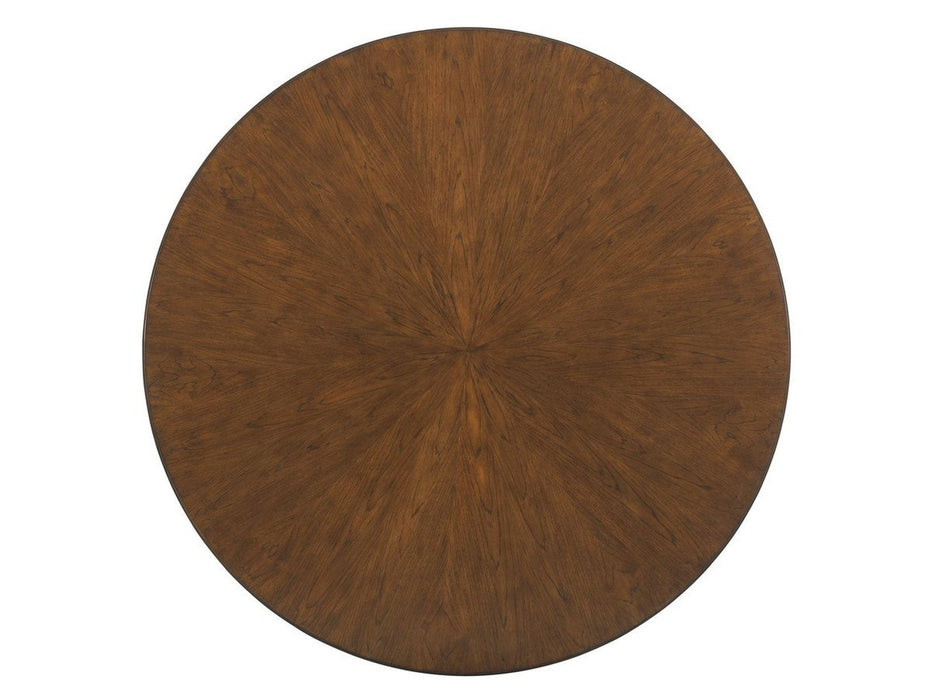 Tommy Bahama Home Island Fusion Meridien Round Dining Table With Wooden Top