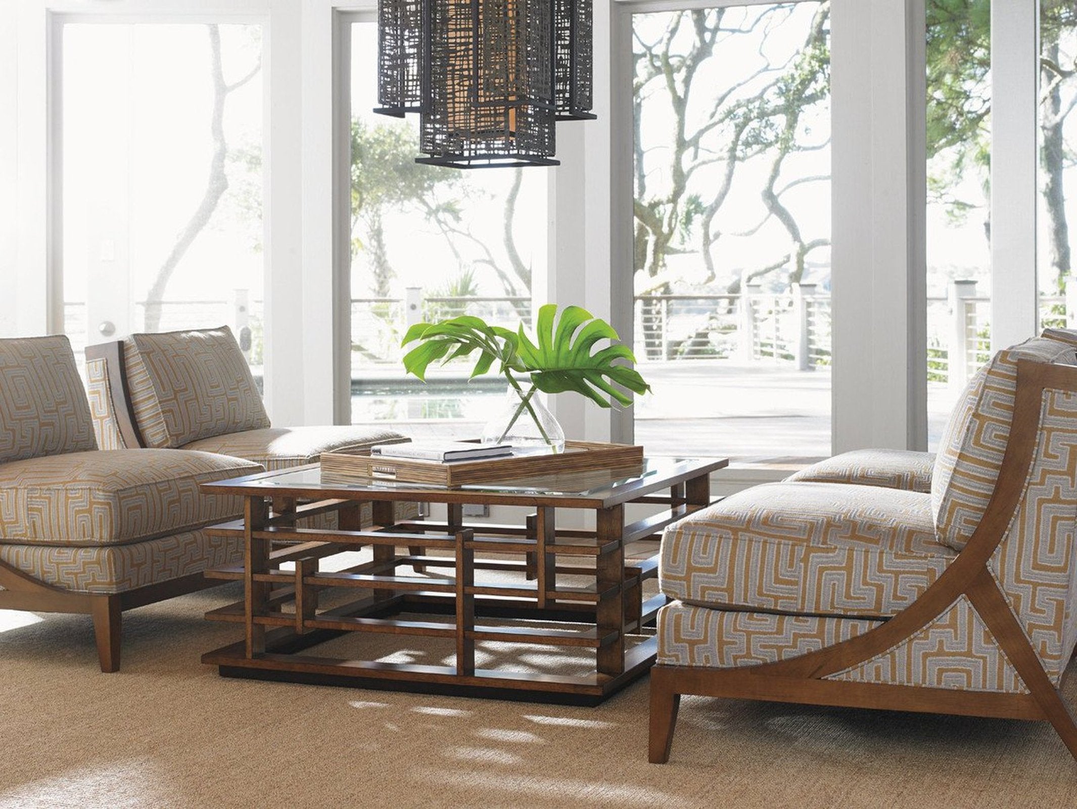 Tommy Bahama Home Island Fusion Nobu Square Cocktail Table