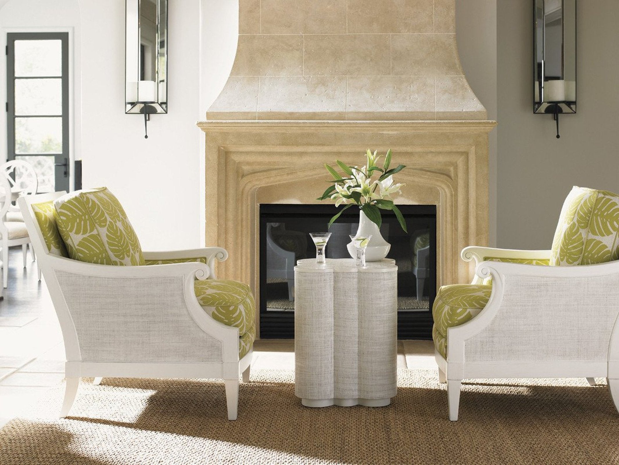 Tommy Bahama Home Ivory Key Spar Point Chairside Table