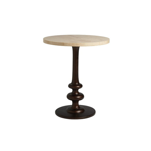 Tommy Bahama Home Los Altos Marshall Stone Top Round End Table