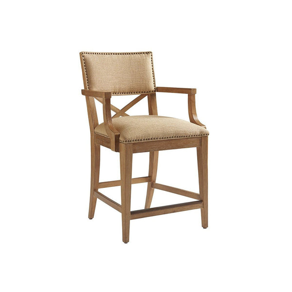 Tommy Bahama Home Los Altos Sutherland Upholstered Counter Stool