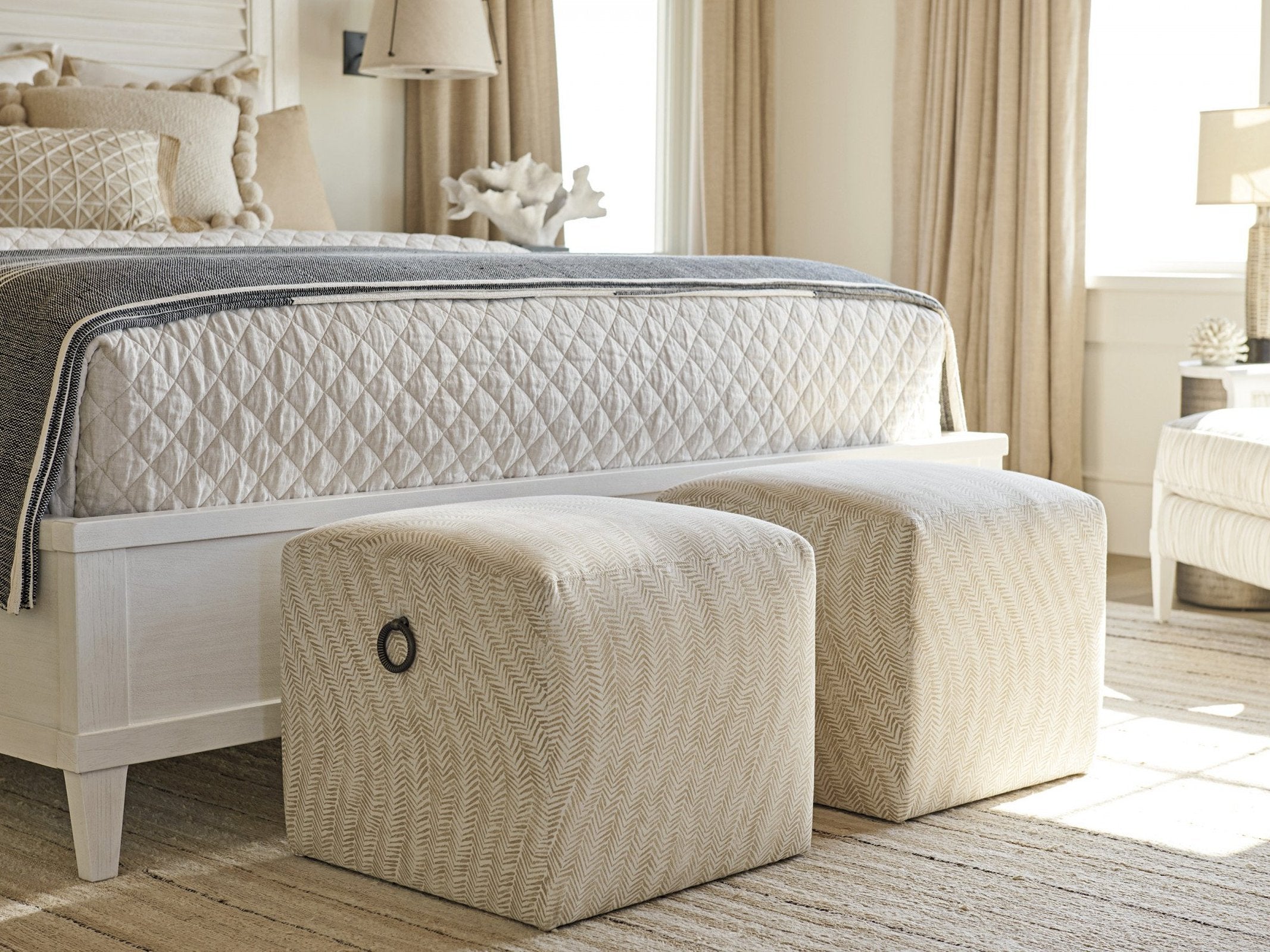 Tommy Bahama Home Ocean Breeze Jupiter Ottoman