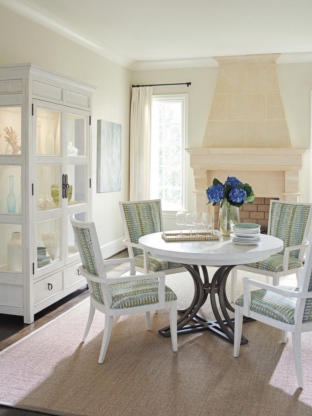 Tommy Bahama Home Ocean Breeze Marsh Creek Round Dining Table