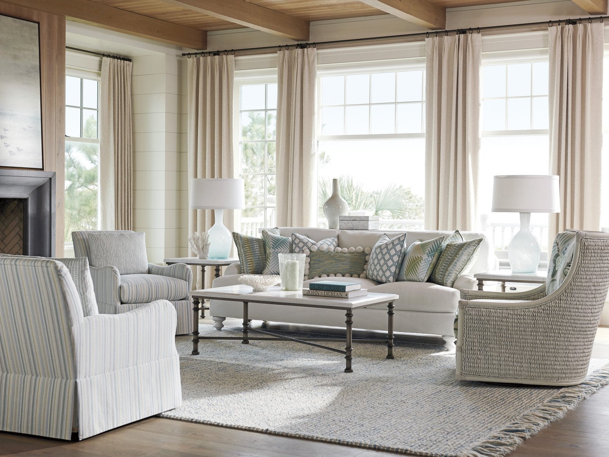 Tommy Bahama Home Ocean Breeze Preston Swivel Chair