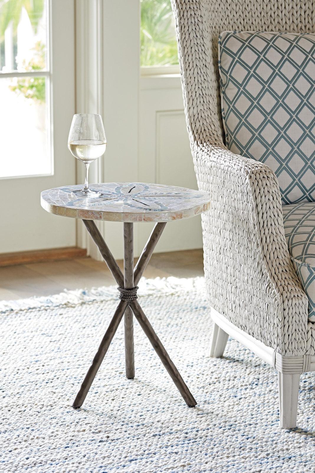 Tommy Bahama Home Ocean Breeze Sand Dollar End Table