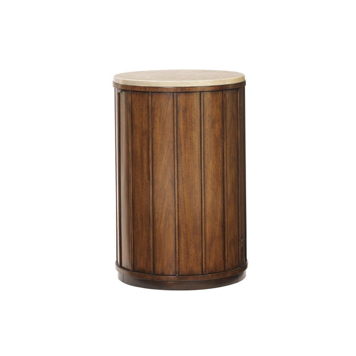 Tommy Bahama Home Ocean Club Fiji Drum Table With Stone Top