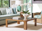 Tommy Bahama Home Palm Desert Redford Square Rattan Cocktail Table