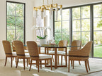 Tommy Bahama Home Palm Desert Sheridan Glass Top Rectangular Dining Table