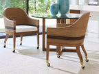 Tommy Bahama Home Palm Desert Sheridan Glass Top Round Dining Table