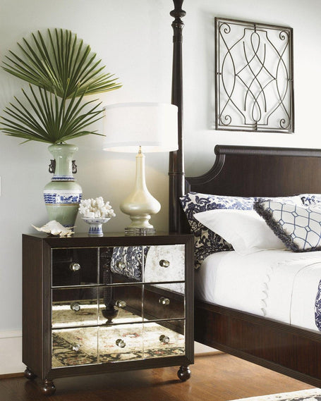 Tommy Bahama Home Royal Kahala Starlight Mirrored Nightstand