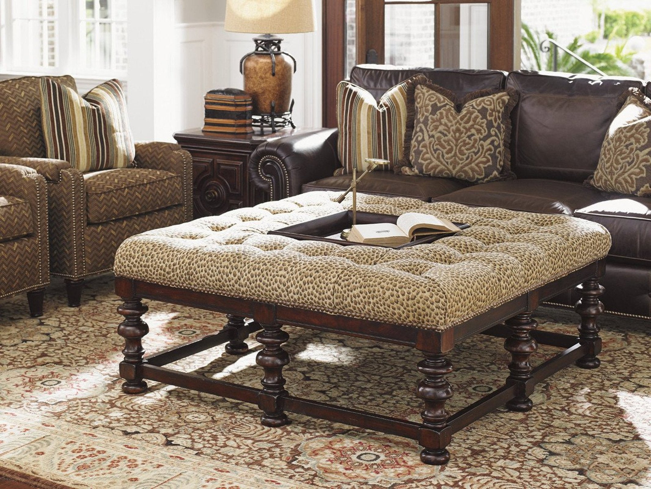 Tommy Bahama Home Tommy Bahama Upholstery Heather Cocktail Ottoman