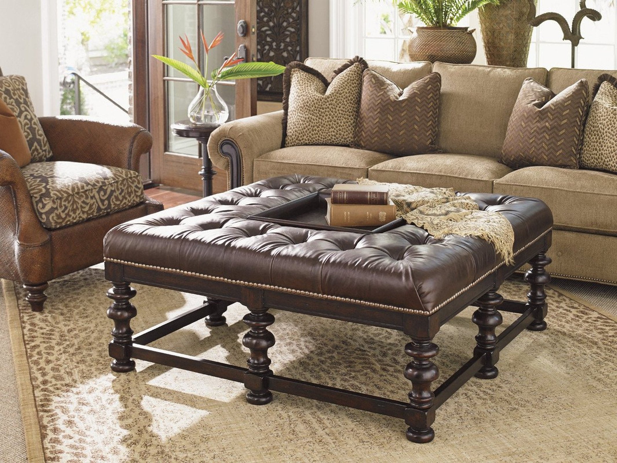 Tommy Bahama Home Tommy Bahama Upholstery Heather Cocktail Ottoman