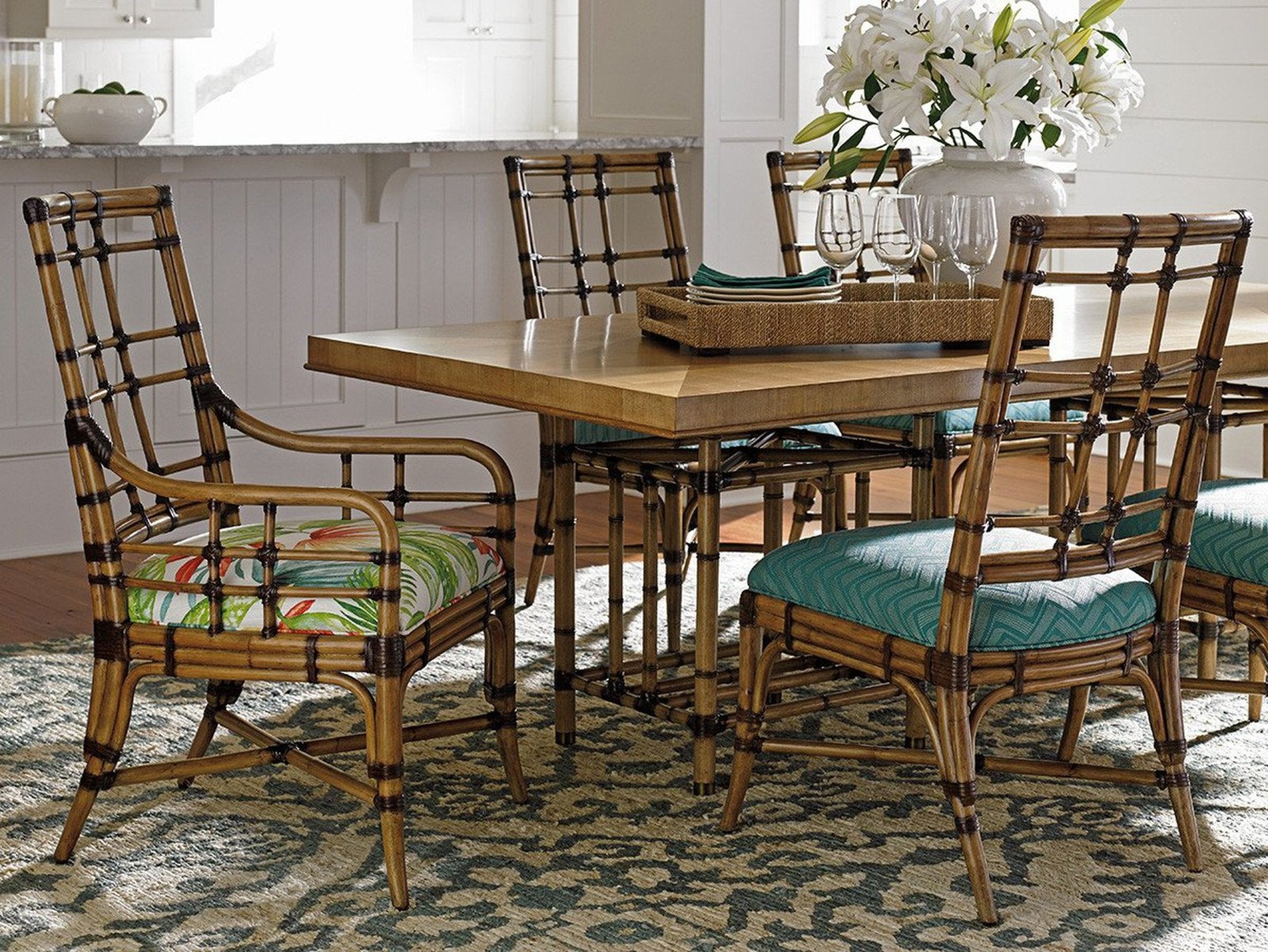 Tommy Bahama Home Twin Palms Seaview Side Chair Customizable