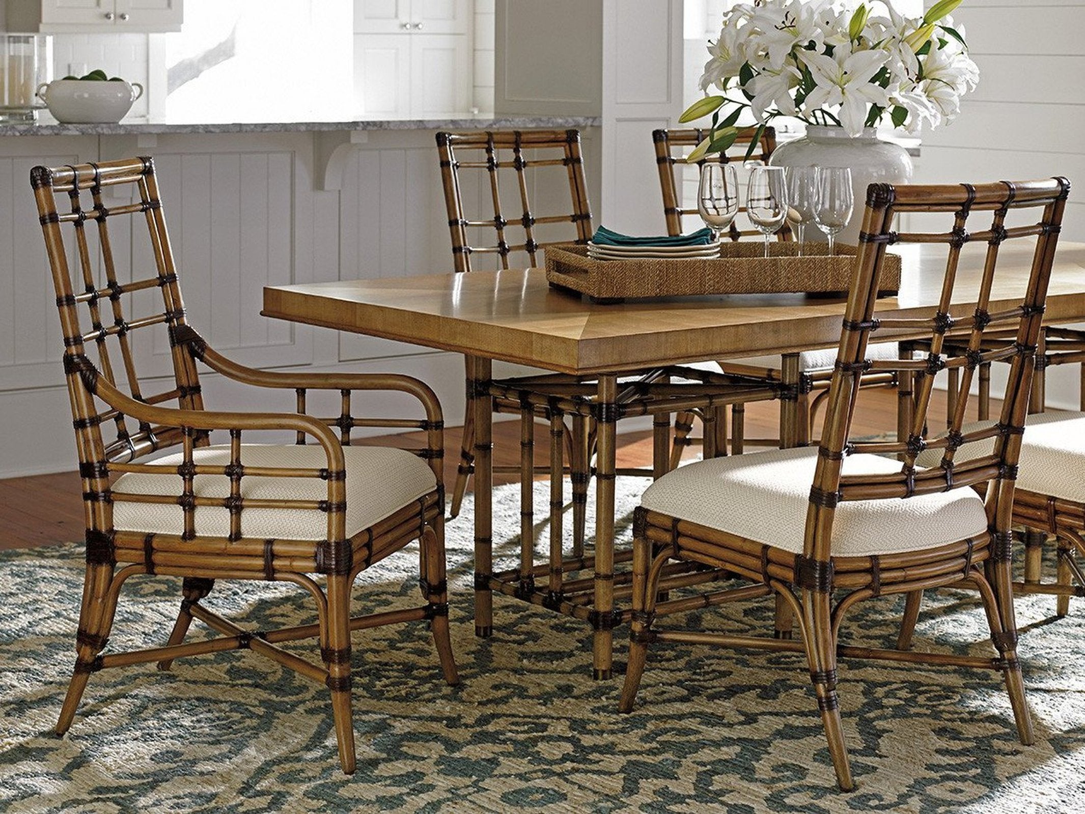 Tommy Bahama Home Twin Palms Seaview Side Chair Customizable