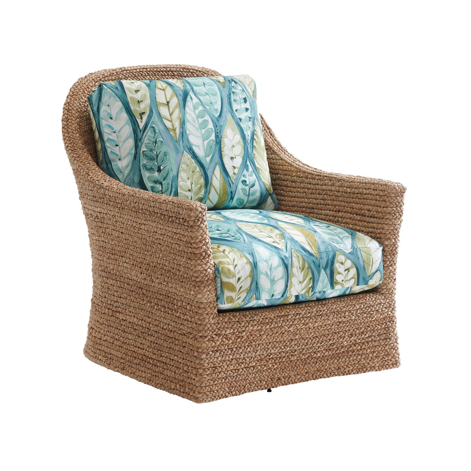 Tommy Bahama Home Upholstery Palm Desert Soren Swivel Chair
