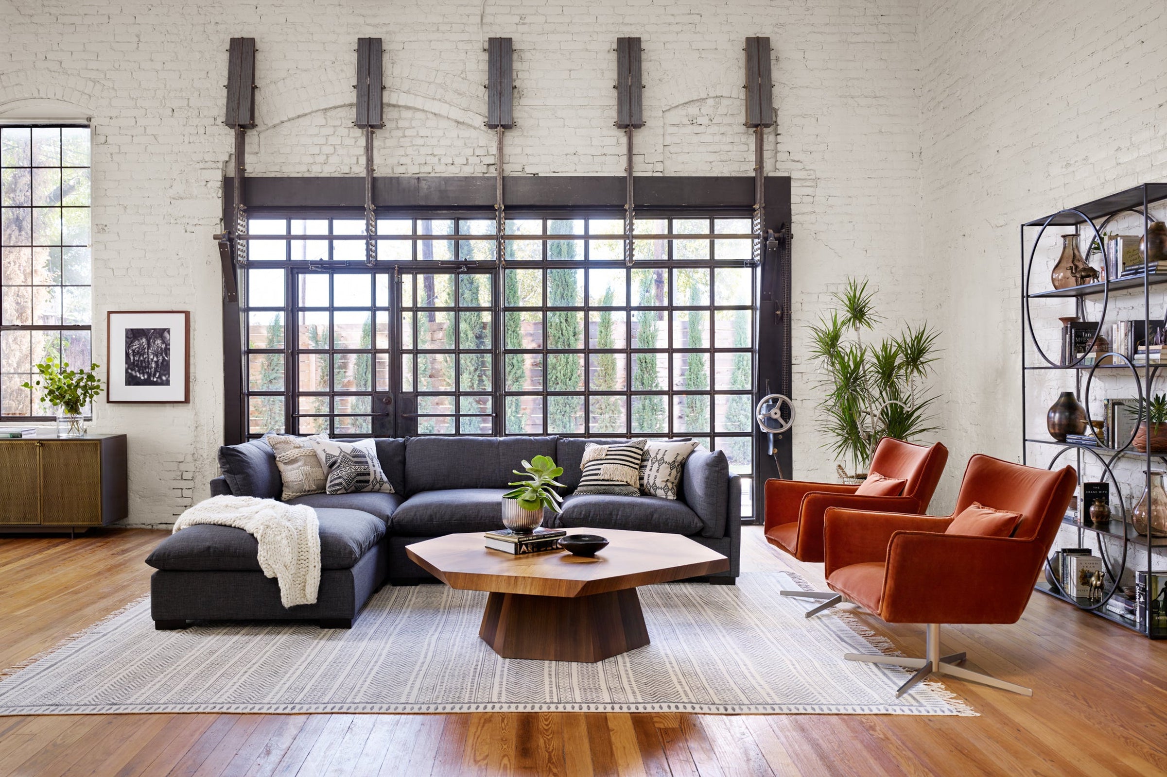 Four Hands Westwood 3 PC Sectional with Ottoman