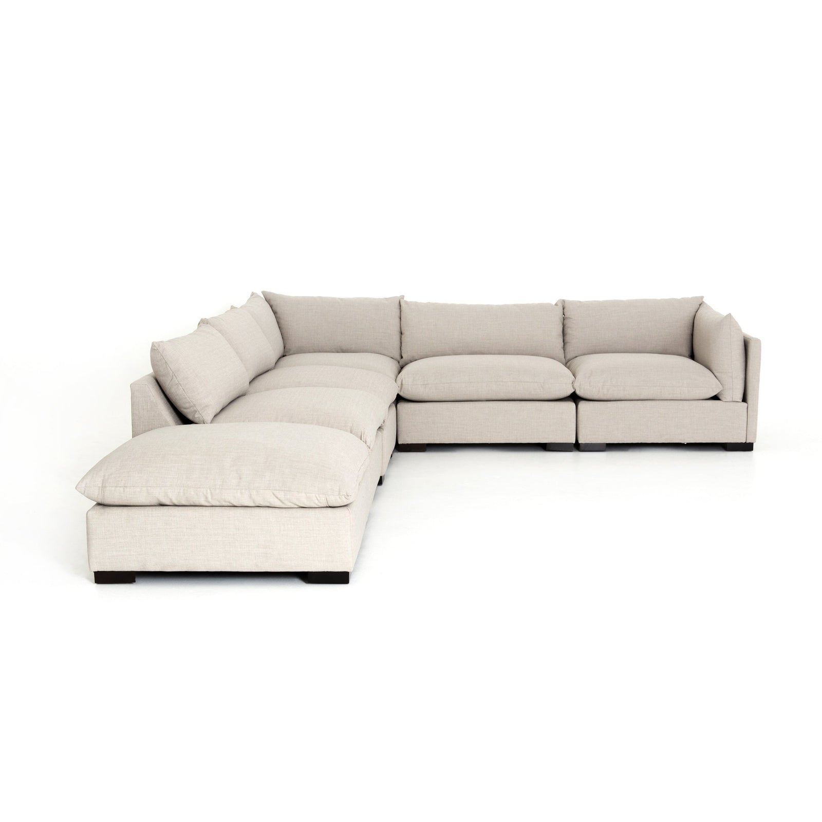 Four Hands Westwood 5 PC Sectional with Ottoman
