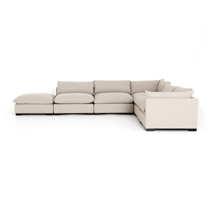 Four Hands Westwood 5 PC Sectional with Ottoman