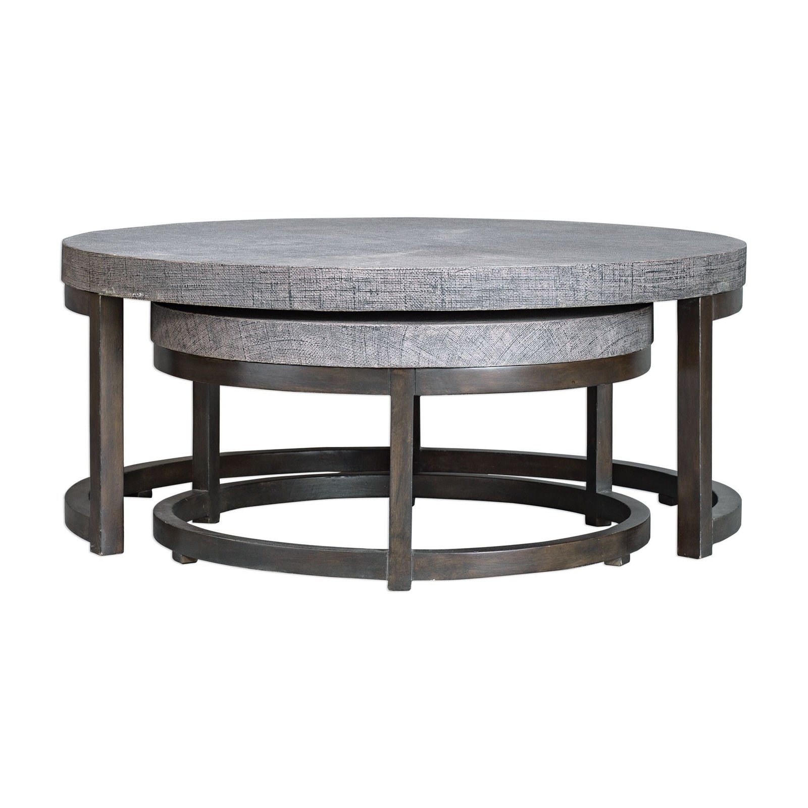 Uttermost Aiyara Gray Nesting Tables - Set of 2