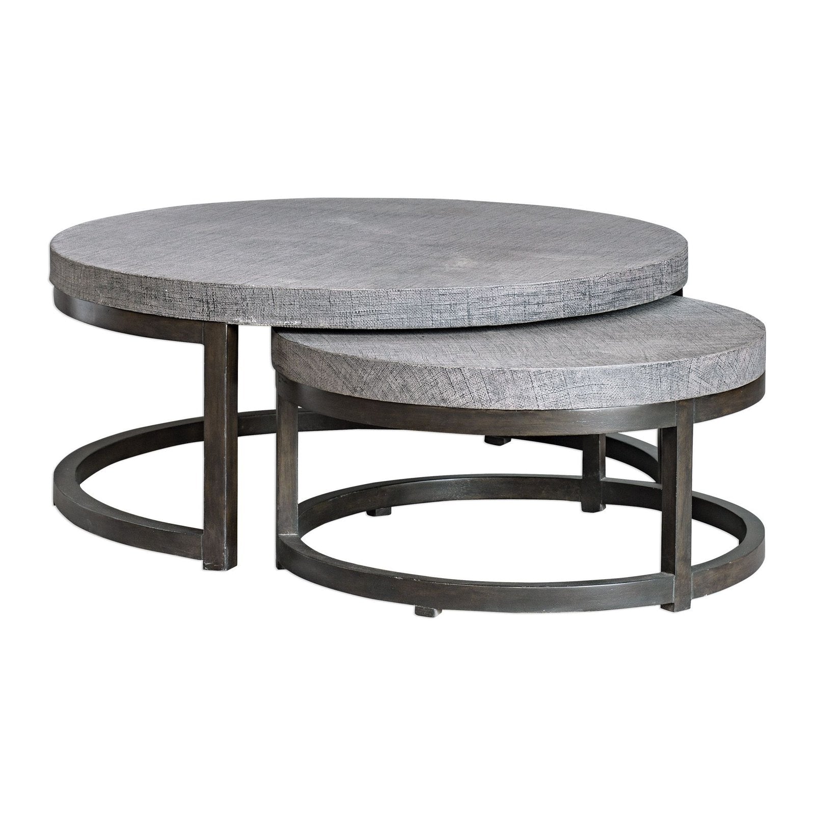 Uttermost Aiyara Gray Nesting Tables - Set of 2