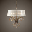 Uttermost Alenya 4 Light Gold Metal Chandelier