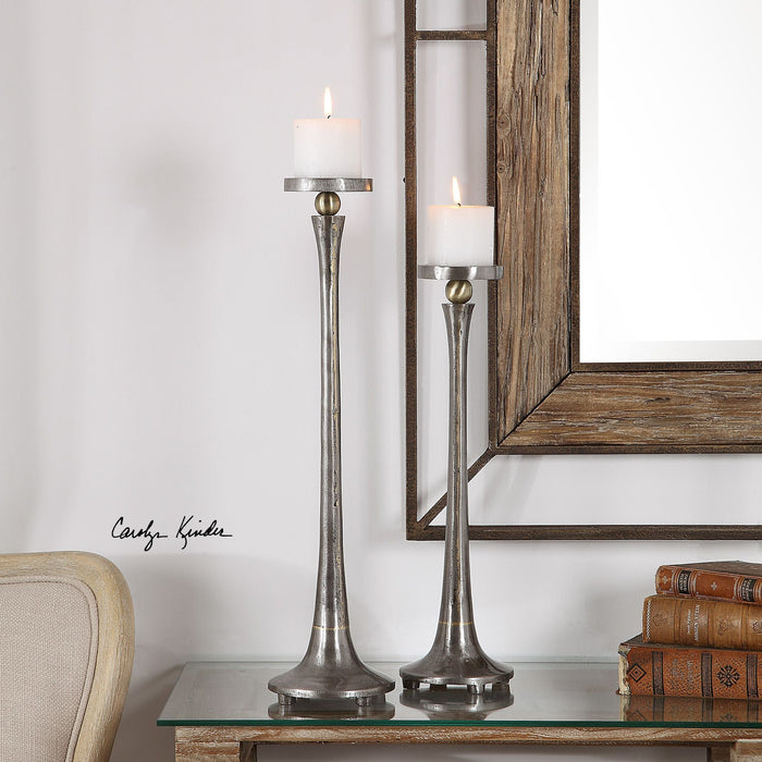 Uttermost Aliso Cast Iron Candleholders - Set of 2