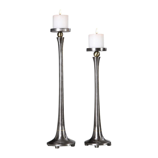 Uttermost Aliso Cast Iron Candleholders - Set of 2