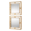 Uttermost Allick Gold Square Mirrors - Set of 2