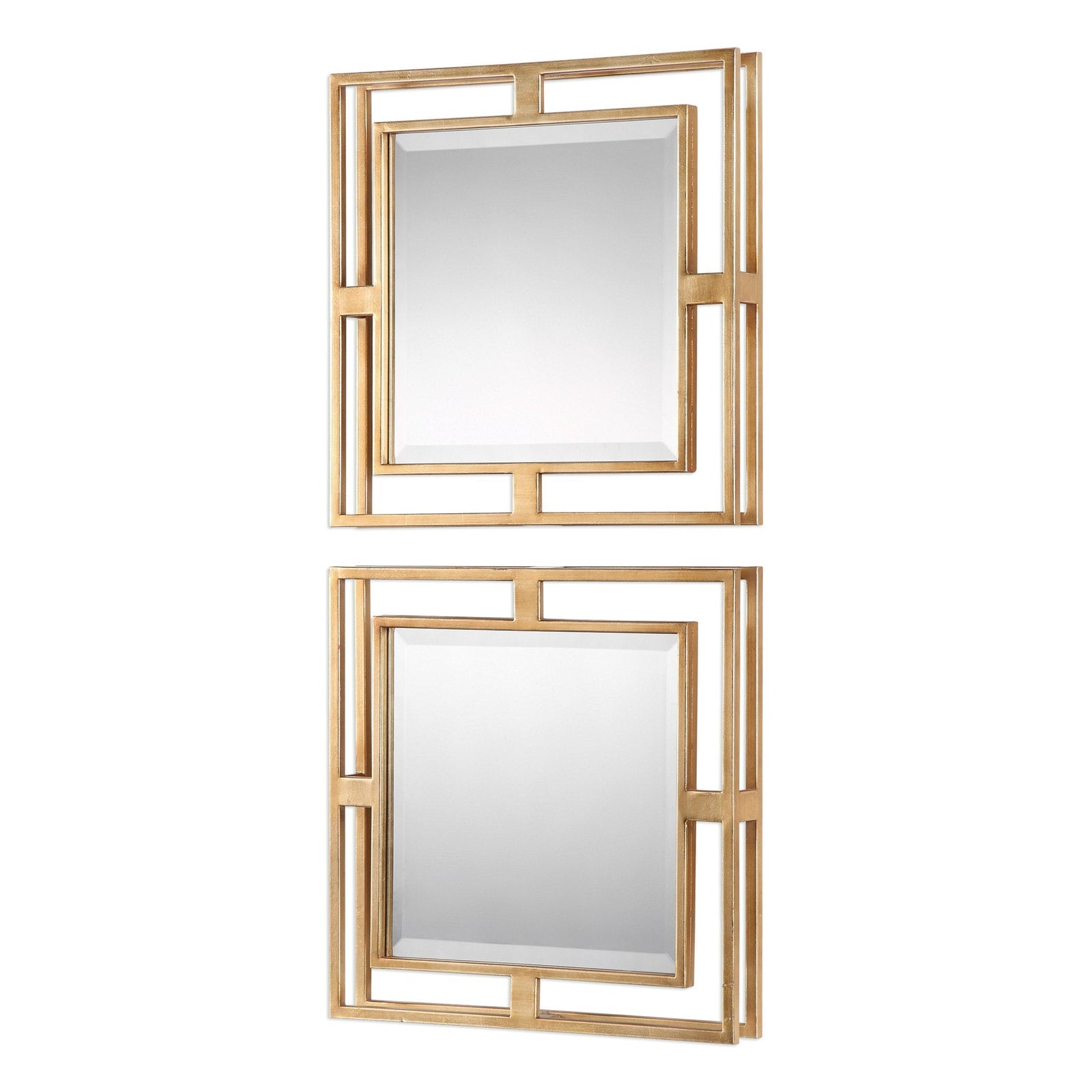 Uttermost Allick Gold Square Mirrors - Set of 2