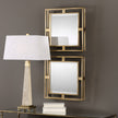 Uttermost Allick Gold Square Mirrors - Set of 2
