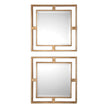 Uttermost Allick Gold Square Mirrors - Set of 2