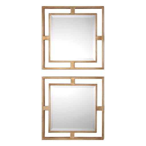 Uttermost Allick Gold Square Mirrors - Set of 2