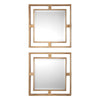 Uttermost Allick Gold Square Mirrors - Set of 2