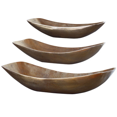 Uttermost Anas Antique Brass Bowls - Set of 3