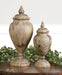Uttermost Brisco Carved Wood Finials - Set of 2