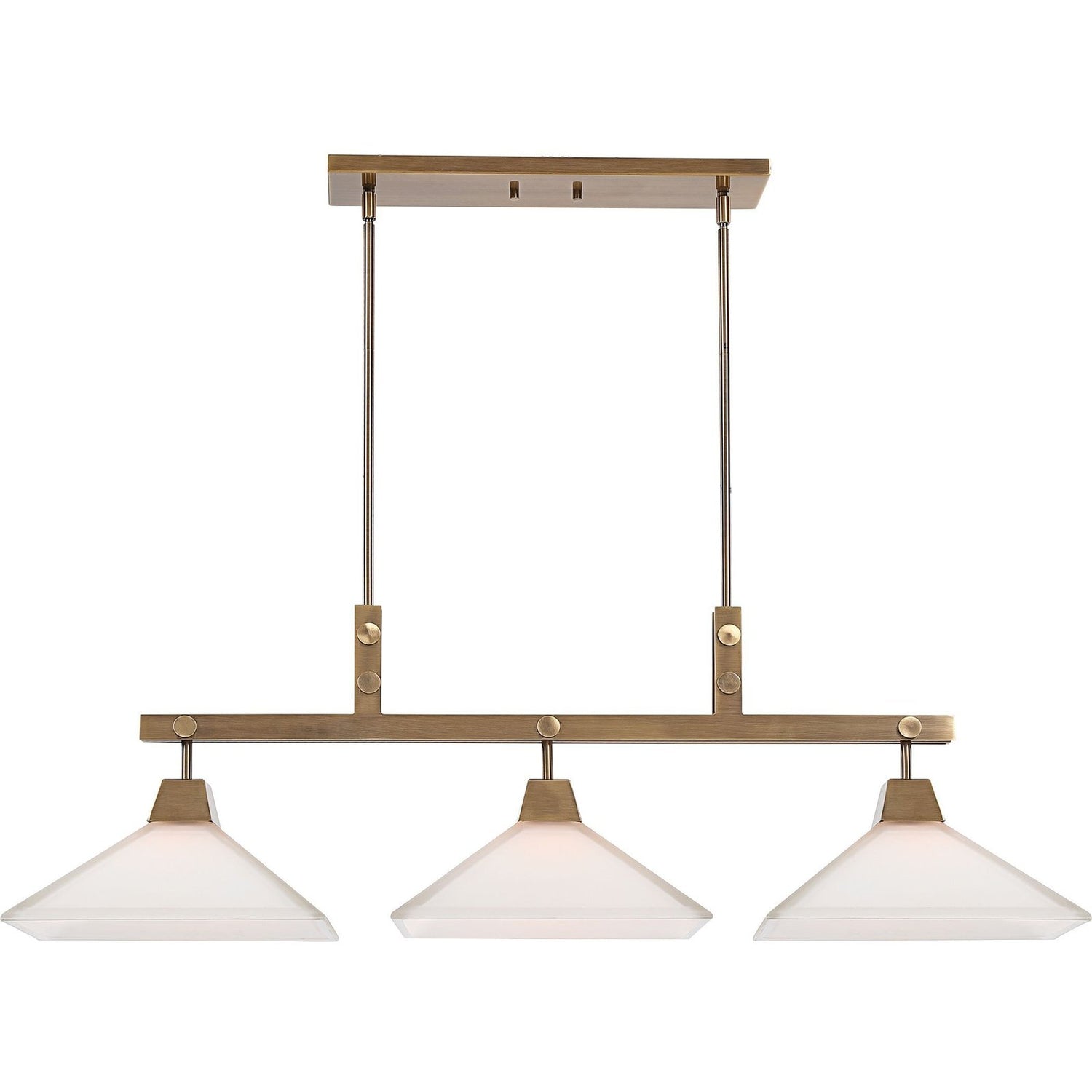 Uttermost Brookdale Industrial 3 Light Linear Chandelier
