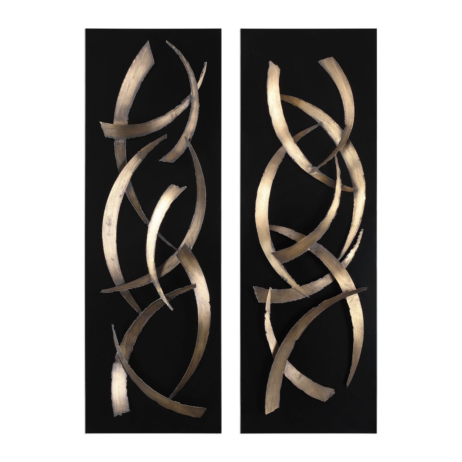 Uttermost Brushstrokes Metal Wall Art - Set of 2