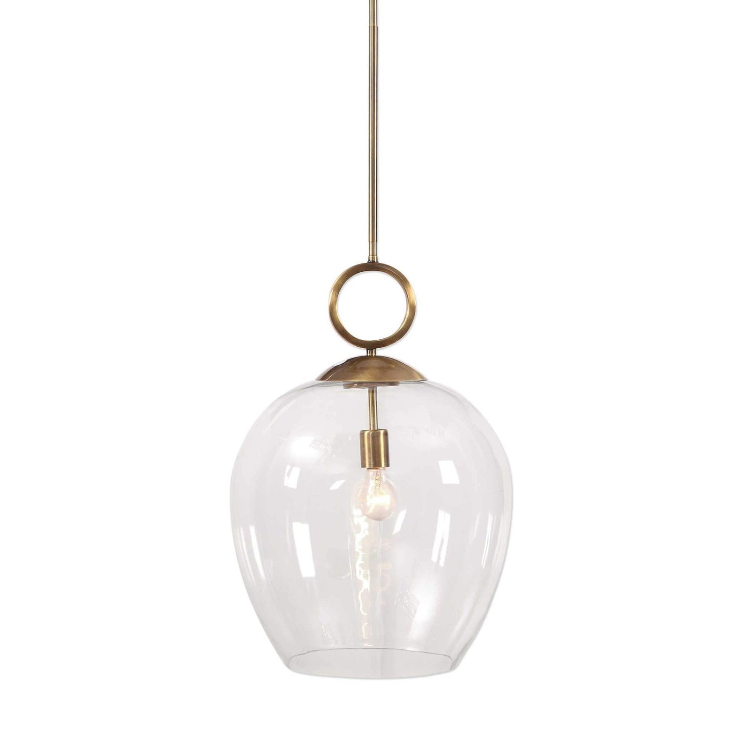 Uttermost Calix Blown Glass 1 Light Pendant