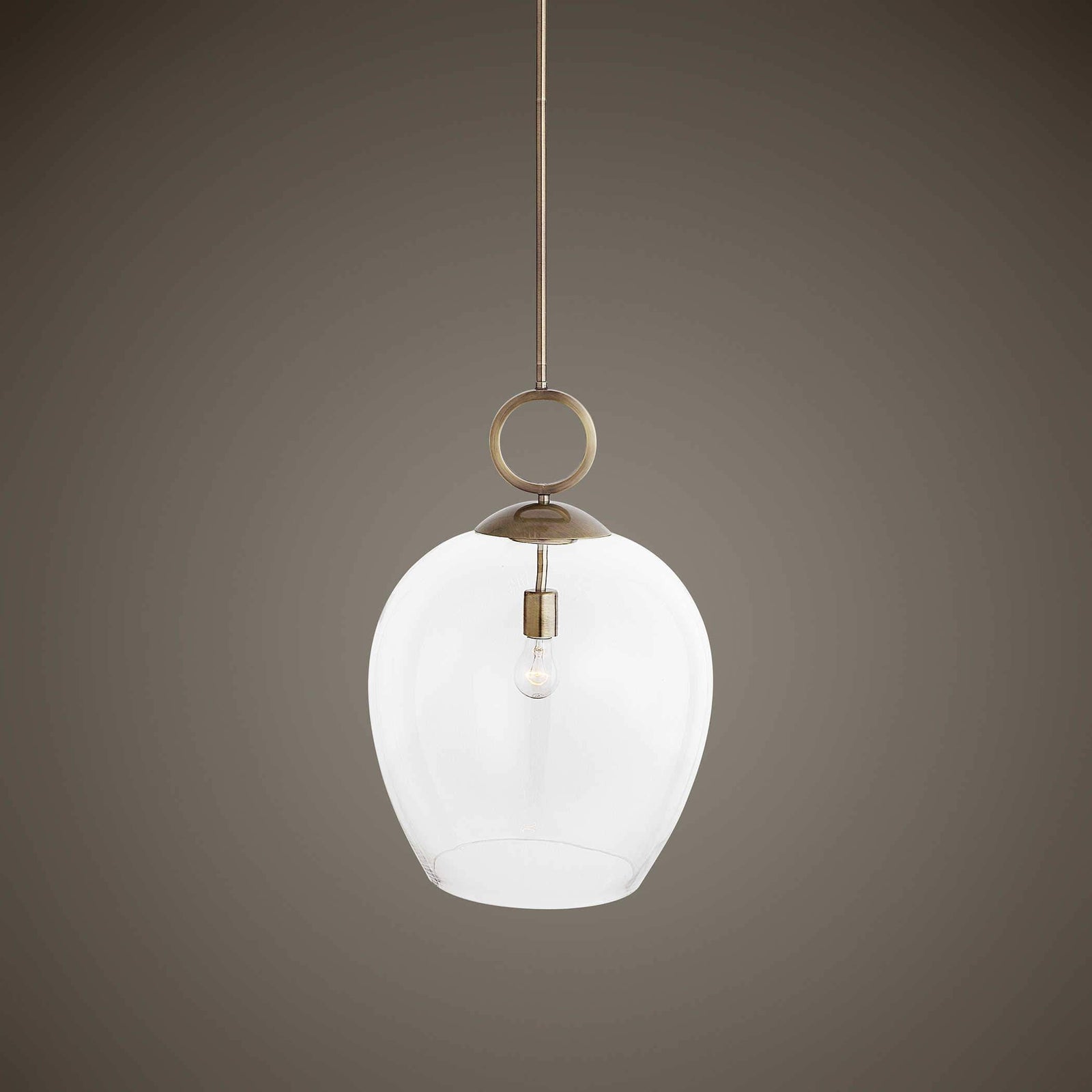 Uttermost Calix Blown Glass 1 Light Pendant