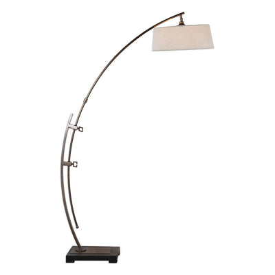 Uttermost Calogero Bronze Arc Floor Lamp