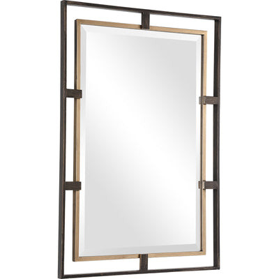 Uttermost Carrizo Gold & Bronze Rectangle Mirror