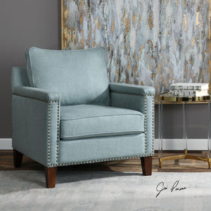 Uttermost Charlotta Sea Mist Accent Chair