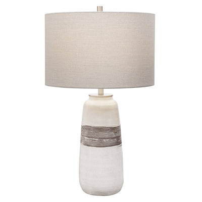Uttermost Comanche White Crackle Table Lamp