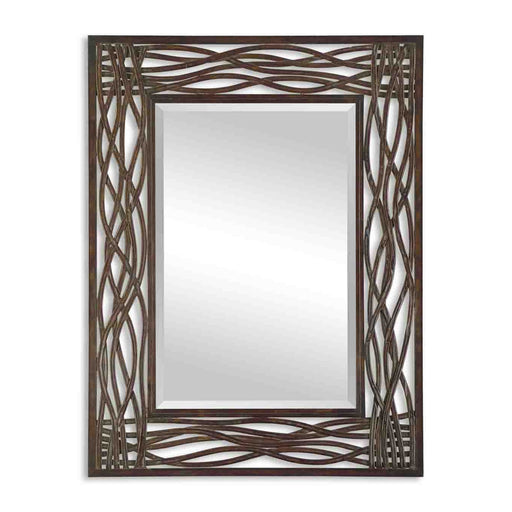 Uttermost Dorigrass Brown Metal Mirror